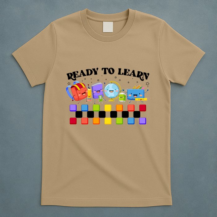 Cute Funny Ready To Learn Back To School T-Shirt