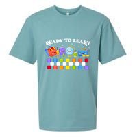 Cute Funny Ready To Learn Back To School Sueded Cloud Jersey T-Shirt