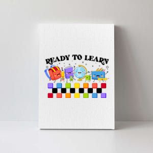 Cute Funny Ready To Learn Back To School Canvas