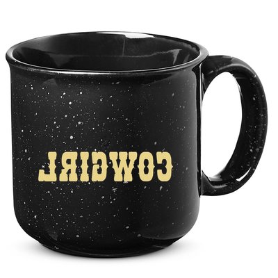 Country Funny Reverse Cowgirl 15oz Campfire Ceramic Mug