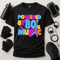 Cool Funny Retro Powered By 80's Music Performance Shirt