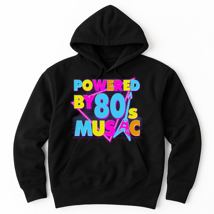 Cool Funny Retro Powered By 80's Music Hoodie