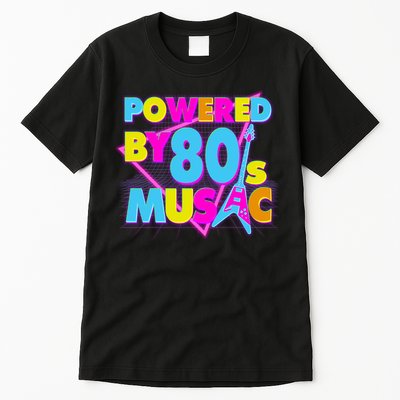 Cool Funny Retro Powered By 80's Music Tall T-Shirt