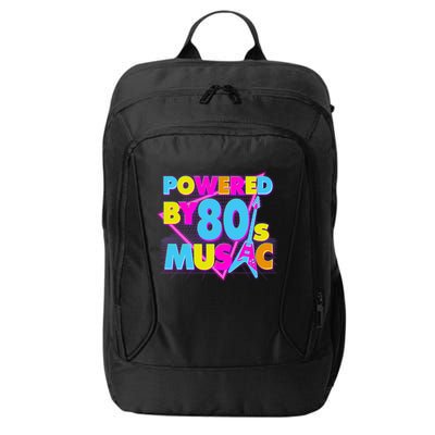 Cool Funny Retro Powered By 80's Music City Backpack