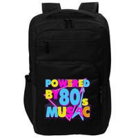 Cool Funny Retro Powered By 80's Music Impact Tech Backpack