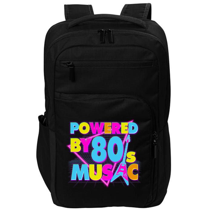 Cool Funny Retro Powered By 80's Music Impact Tech Backpack