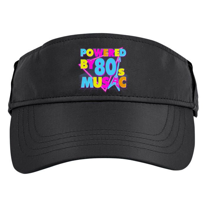 Cool Funny Retro Powered By 80's Music Adult Drive Performance Visor
