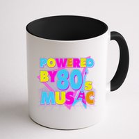 Cool Funny Retro Powered By 80's Music Mug