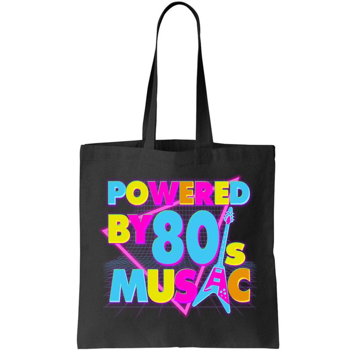 Cool Funny Retro Powered By 80's Music Bag