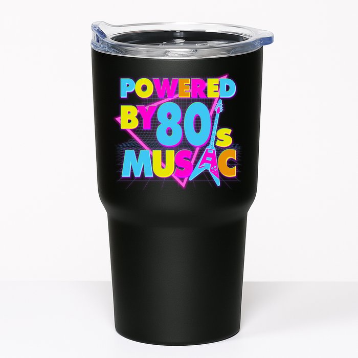 Cool Funny Retro Powered By 80's Music Tumbler