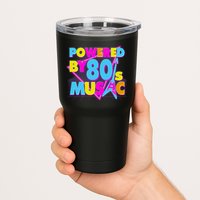 Cool Funny Retro Powered By 80's Music Tumbler