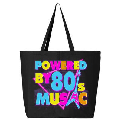 Cool Funny Retro Powered By 80's Music 25L Jumbo Tote