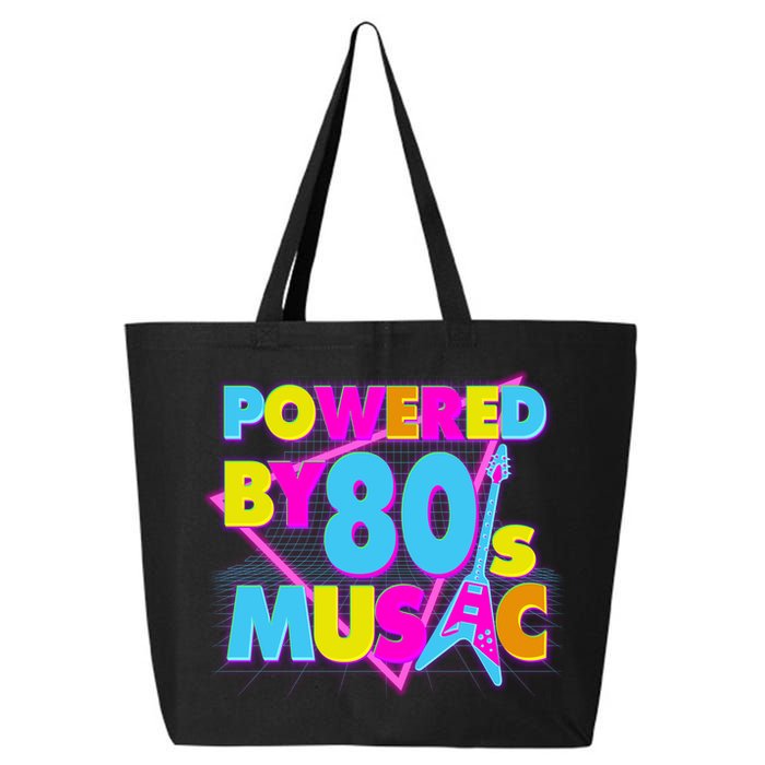 Cool Funny Retro Powered By 80's Music 25L Jumbo Tote