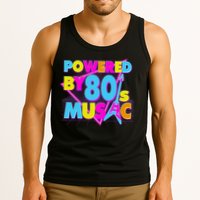 Cool Funny Retro Powered By 80's Music Tank Top