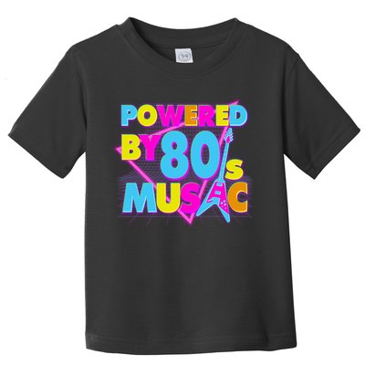 Cool Funny Retro Powered By 80's Music Toddler T-Shirt