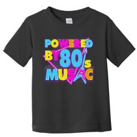 Cool Funny Retro Powered By 80's Music Toddler T-Shirt