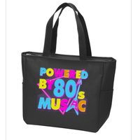 Cool Funny Retro Powered By 80's Music Zip Tote Bag