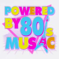 Cool Funny Retro Powered By 80's Music Garment-Dyed Sweatshirt