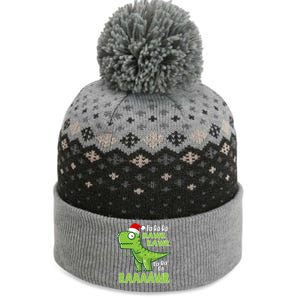 Cute Fa Ra Ra Rawr Santa Claus T Rex Dinosaur Christmas Day Great Gift The Baniff Cuffed Pom Beanie