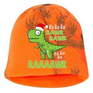 Cute Fa Ra Ra Rawr Santa Claus T Rex Dinosaur Christmas Day Great Gift Kati - Camo Knit Beanie