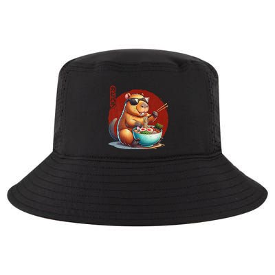Capybara Funny Ramen Capybara Rodent Kawaii Anime Cool Comfort Performance Bucket Hat