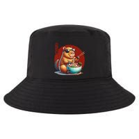 Capybara Funny Ramen Capybara Rodent Kawaii Anime Cool Comfort Performance Bucket Hat