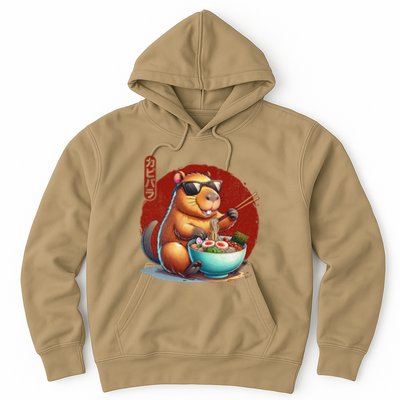 Capybara Funny Ramen Capybara Rodent Kawaii Anime Hoodie