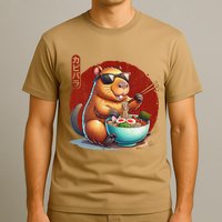 Capybara Funny Ramen Capybara Rodent Kawaii Anime T-Shirt
