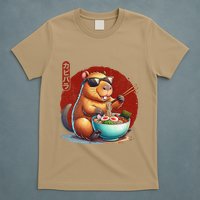Capybara Funny Ramen Capybara Rodent Kawaii Anime T-Shirt