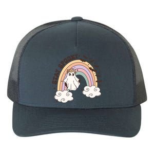 Cute Funny Retro Halloween Ghost Spooky Season Stay Spooky Meaningful Gift Yupoong Adult 5-Panel Trucker Hat