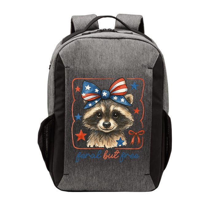 Coquette Funny Raccoon 4th Of July Patriotic Feral But Free Vector Backpack