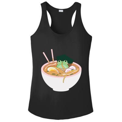 Cute Frog Ramen Ladies PosiCharge Competitor Racerback Tank