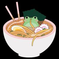 Cute Frog Ramen Cooling Performance Long Sleeve Crew