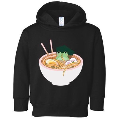 Cute Frog Ramen Toddler Hoodie