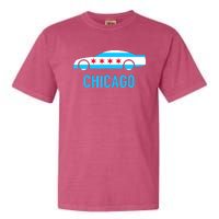 Chicago Flag Race Car Garment-Dyed Heavyweight T-Shirt