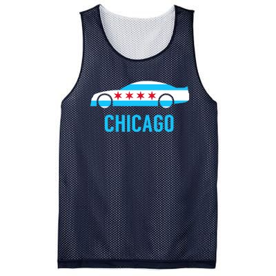 Chicago Flag Race Car Mesh Reversible Basketball Jersey Tank