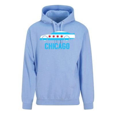 Chicago Flag Race Car Unisex Surf Hoodie