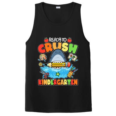 Cute Funny Ready To Crush Kindergarten School Shark PosiCharge Competitor Tank