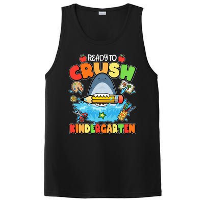 Cute Funny Ready To Crush Kindergarten School Shark PosiCharge Competitor Tank