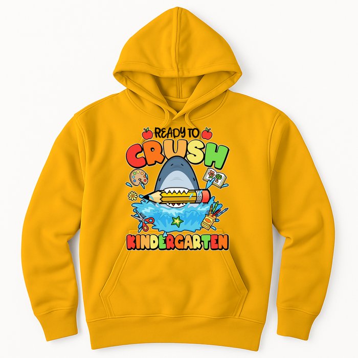 Cute Funny Ready To Crush Kindergarten School Shark Hoodie