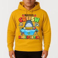 Cute Funny Ready To Crush Kindergarten School Shark Hoodie