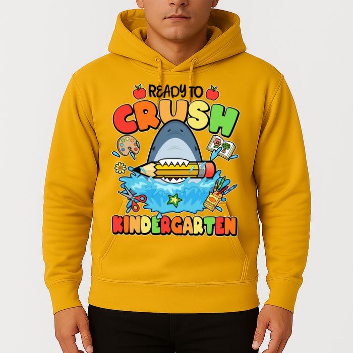 Cute Funny Ready To Crush Kindergarten School Shark Hoodie