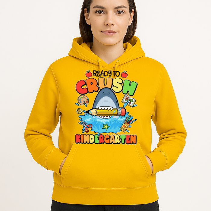 Cute Funny Ready To Crush Kindergarten School Shark Hoodie
