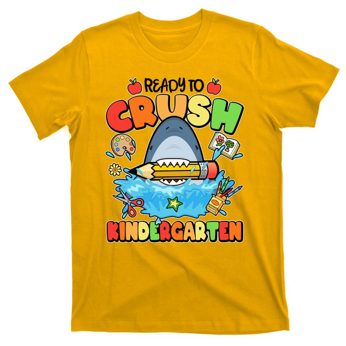 Cute Funny Ready To Crush Kindergarten School Shark T-Shirt