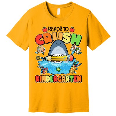 Cute Funny Ready To Crush Kindergarten School Shark Premium T-Shirt