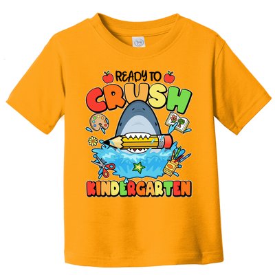Cute Funny Ready To Crush Kindergarten School Shark Toddler T-Shirt