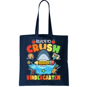 Cute Funny Ready To Crush Kindergarten School Shark Tote Bag