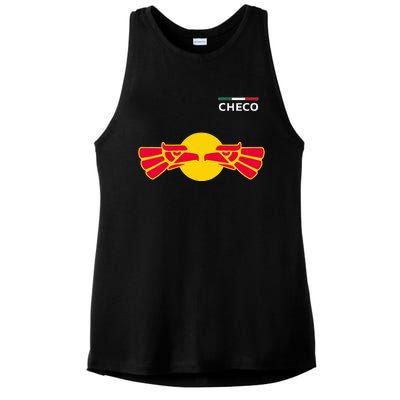 Checo Formula Racing Driver Fan Team Funny Hecho En Mexico Ladies PosiCharge Tri-Blend Wicking Tank