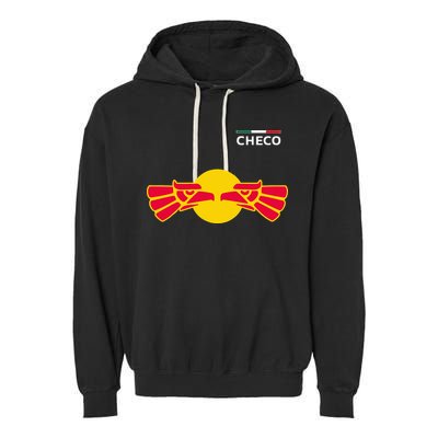 Checo Formula Racing Driver Fan Team Funny Hecho En Mexico Garment-Dyed Fleece Hoodie