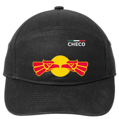 Checo Formula Racing Driver Fan Team Funny Hecho En Mexico 7-Panel Snapback Hat